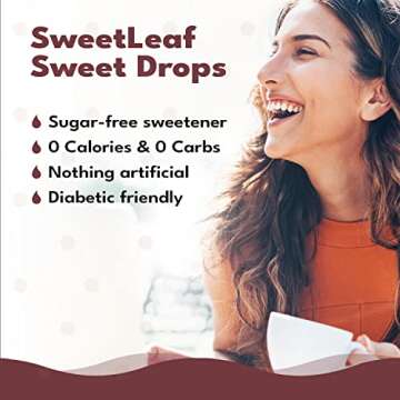 SweetLeaf Stevia Sweet Drops Cola - Liquid Stevia Drops Sweetener, Zero Calorie, Non-GMO Flavored Stevia Liquid Sugar Substitute for Sugar-Free Sodas, Mixed Drinks, 2 Fl Oz