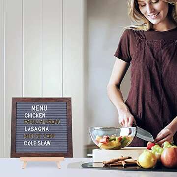 Versatile 12"x12" Felt Letter Board with 730 Letters