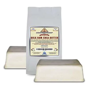 ANCIENT HEALTH REMEDIES Organic Unrefined Raw African Ivory White Shea Butter Blocks/Jar Grade A for...