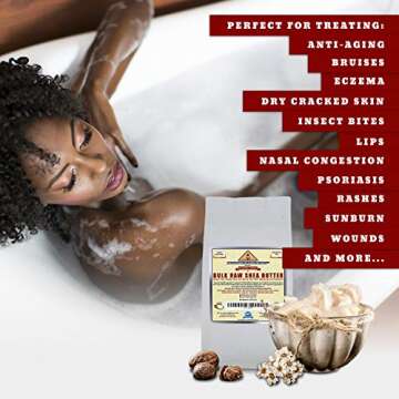 Organic Unrefined Raw Shea Butter Blocks for Skincare