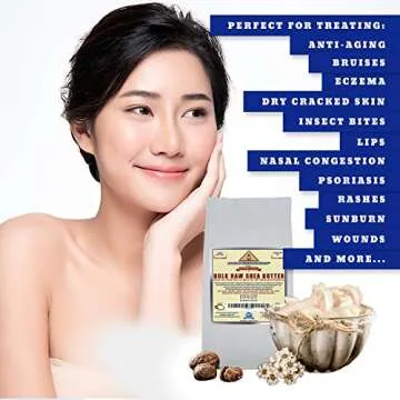 Organic Unrefined Raw Shea Butter Blocks for Skincare