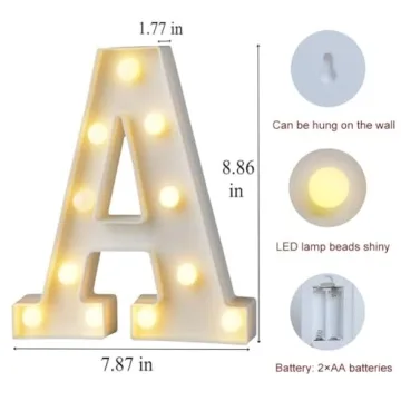 MUMUXI Light Up Marquee Letters for Events and Home