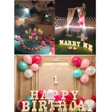 MUMUXI Light Up Marquee Letters for Events and Home