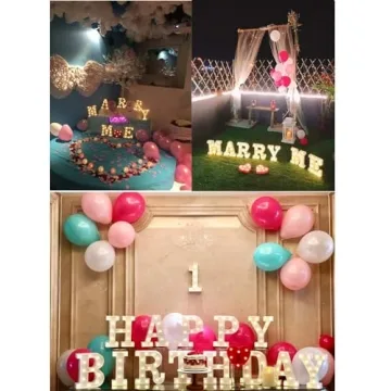 MUMUXI Light Up Marquee Letters for Events and Home