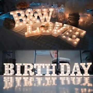 MUMUXI Light Up Marquee Letters for Events and Home