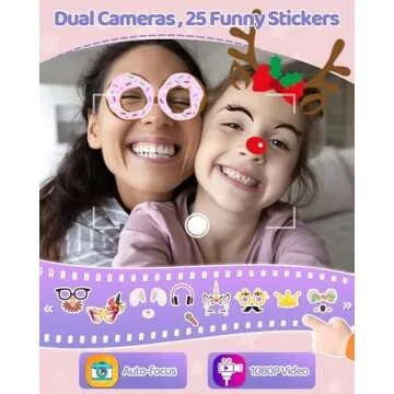 KOKODI Kids Smart Phone Toys, Birthday Gifts Unicorn Toddler Play Phone for Girls 3-10, Touchscreen HD Dual Camera Cell Phone for Kids, Travel Toy Preschool Learning Toy for Kids