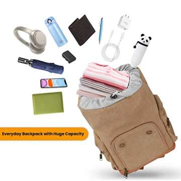 TARION Multifunctional Camera Backpack with Laptop Space