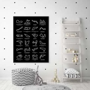 Formula Race Track Poster 2025 Circuits for Fans