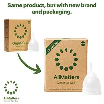 AllMatters OrganiCup Menstrual Cup - Size Mini - Eco-Friendly, Reusable Period Solution - Superior t...