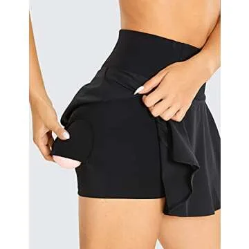 High Waisted Pleated Tennis Skirt for Women
