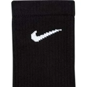 Nike Everyday Plus Cushion Crew Socks 3-Pair Pack Black/White XL (US Men's Shoe 12-15)