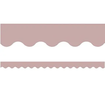 Teacher Created Resources Light Mauve Scalloped Border Trim for Engaging Classrooms