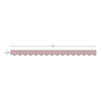 Light Mauve Scalloped Border Trim for Classrooms