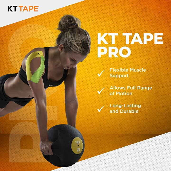 KT Tape Pro 20 Precut Synthetic Kinesiology Tape