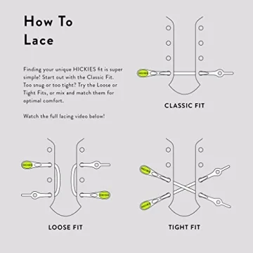 HICKIES No Tie Elastic Shoelaces Multicolor for Every Shoe