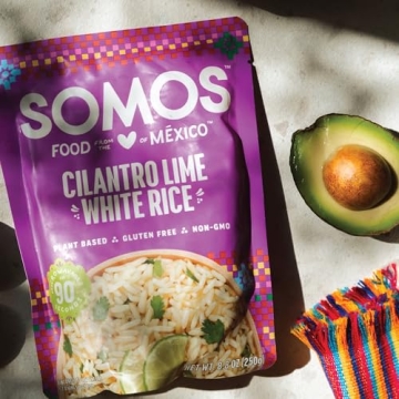SOMOS Cilantro Lime White Rice Quick Meal for Burrito Bowls