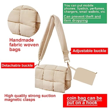 Stylish Lightweight NAARIIAN Woven Shoulder Bag for Women