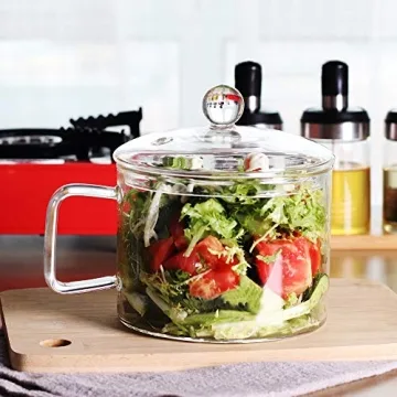 Mini Glass Bowl with Lid and Handle – Perfect for Cooking