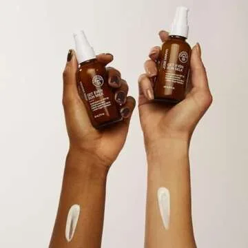 Josie Maran Get Even Sun Milk - Lightweight Mineral Sunscreen and Facial Moisturizer with SPF 33 - Infused with Argan Oil, Zinc Oxide & Kakadu Plum - Instantly Hydrates + Boosts Radiance (2 oz)