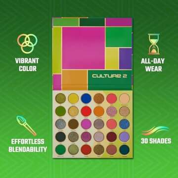 Juvia's Place Culture 2 - Eye Shadow Palette 30 Colors for All-Day Glam
