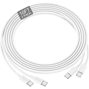 Phone Charger Fast Charging 10 FT, Long USB C to Lighting Cable 10 Foot with 20W USB C Rapid Phone Charger Block, Compatible with iPhone 14 Pro/13Pro Max/12/11Pro/Mini, 2 Pack - White