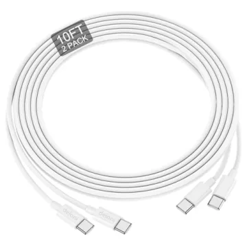 Phone Charger Fast Charging 10 FT, Long USB C to Lighting Cable 10 Foot with 20W USB C Rapid Phone Charger Block, Compatible with iPhone 14 Pro/13Pro Max/12/11Pro/Mini, 2 Pack - White