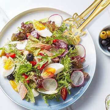 2 Pack 9 Inch Gold Serving Tongs,Buffet Tongs,Stainless Steel Food Tongs Appetizer Tongs,Salad Tongs...