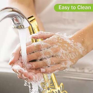 2 Pack 9 Inch Gold Serving Tongs,Buffet Tongs,Stainless Steel Food Tongs Appetizer Tongs,Salad Tongs Gold Kitchen Tongs Serving Utensils