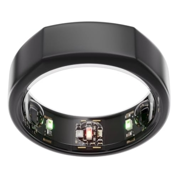 Oura Ring Gen3 Heritage - Stealth - Size 7 - Smart Ring - Size First with Oura Ring Gen3 Sizing Kit ...