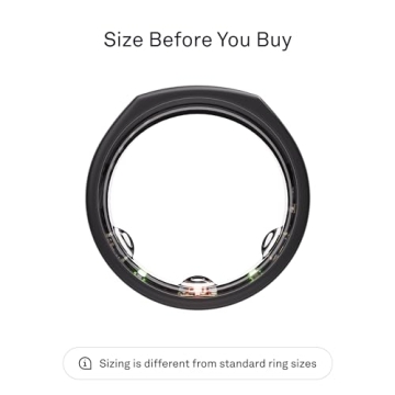 Oura Ring Gen3 Horizon - Health Tracking Smart Ring - Titanium