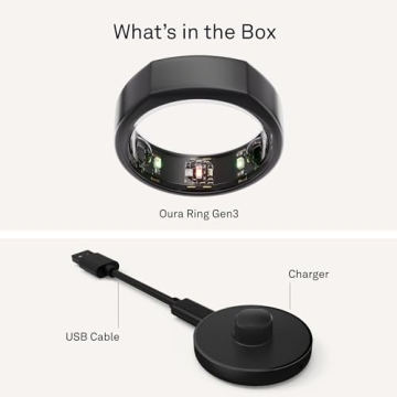 Oura Ring Gen3 Horizon - Health Tracking Smart Ring - Titanium