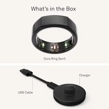 Oura Ring Gen3 Horizon - Health Tracking Smart Ring - Titanium