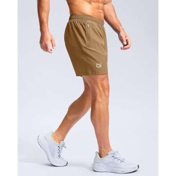 Quick Dry Men's Athletic Running Shorts with Pockets