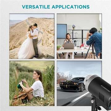 Flashpoint XPLOR 300 Pro TTL R2 Battery-Powered Portable Monolight for Strobe Light Photography, 300Ws, 2.4G HSS 1/8000 2600mAh Li-ion Battery, 0.01-1.5s Recycle Time, 5600+/-200K, LED Modeling Light