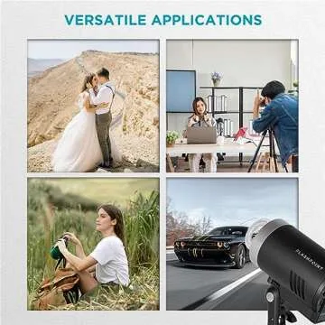 Flashpoint XPLOR 300 Pro TTL R2 Battery-Powered Portable Monolight for Strobe Light Photography, 300Ws, 2.4G HSS 1/8000 2600mAh Li-ion Battery, 0.01-1.5s Recycle Time, 5600+/-200K, LED Modeling Light