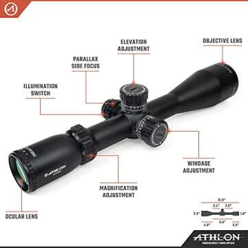 Athlon Optics Midas BTR GEN2 4.5-27x50 Riflescope - AHMR SFP IR MOA, Black (213023)