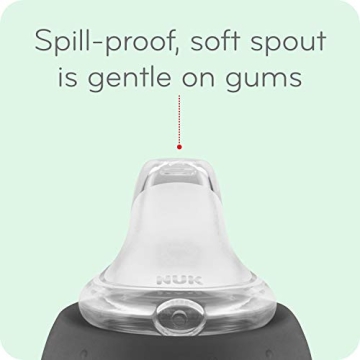 NUK Large Learner Sippy Cup Spill-Proof Soft Spout 10 Ounce