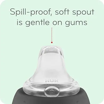 NUK Large Learner Sippy Cup Spill-Proof Soft Spout 10 Ounce