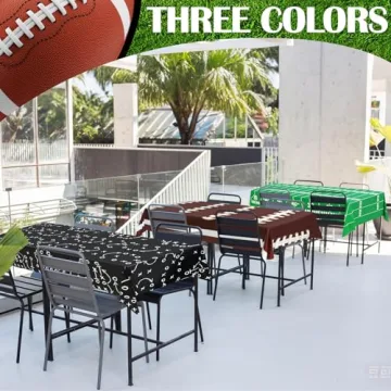 Football Tablecloth 3-Pack for Ultimate Game Day Decor