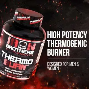 Iron Brothers Supplements Fat Burner - Hardcore Weight Loss Pills for Women & Men | Appetite Suppressant, Thermogenic Belly Fat Burner, Metabolism Booster | Weight Loss Supplement for Rapid Results