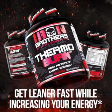 Iron Brothers Supplements Fat Burner - Hardcore Weight Loss Pills for Women & Men | Appetite Suppressant, Thermogenic Belly Fat Burner, Metabolism Booster | Weight Loss Supplement for Rapid Results