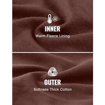 CRZ YOGA Cotton Fleece Lined Sweatpants Women High Waisted Warm Casual Lounge Jogger Pants with Pockets Taupe X-Large