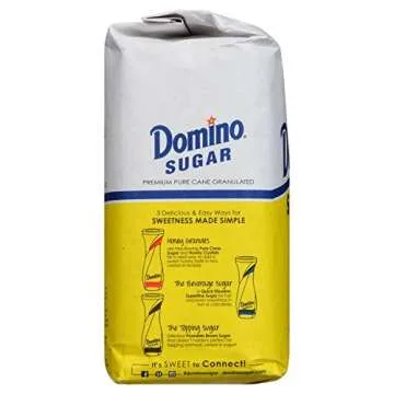 Domino Premium Pure Cane Granulated Sugar, 4 lb Bag, Pack of 2