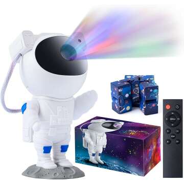 Astronaut Light Projector for Kids - Galaxy Night Light