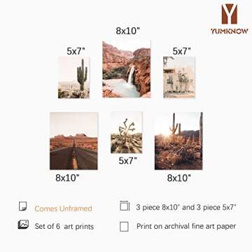 Charming Rustic Farmhouse Bathroom Poster - Boho Western Decor