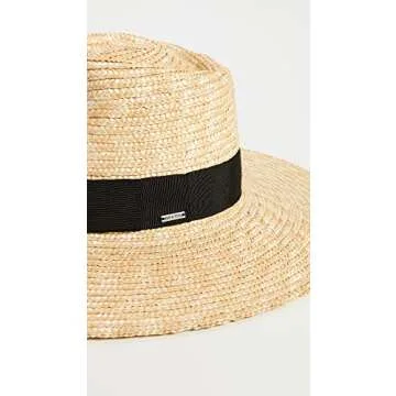 Brixton Women's Joanna Straw Hat, Honey, Tan, S