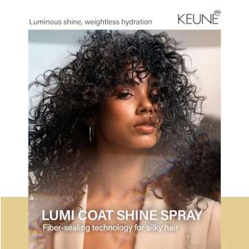 KEUNE Care Lumi Coat Luminous Shine Spray, Heat-Activated & Shine-Boosting Treatment for All Hair Ty...