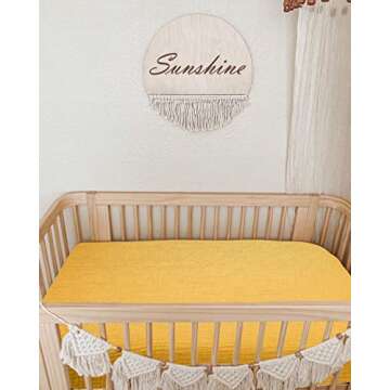 Mini Crib Sheets for Baby Boy Girl, Neutral Mini Crib Mattress Sheet 24" x 38", Muslin Nursery Beddi...