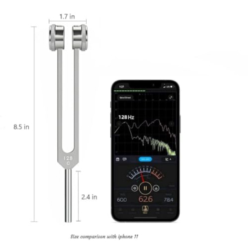 Vemise 128 Hz Tuning Fork Set for Mindful Meditation