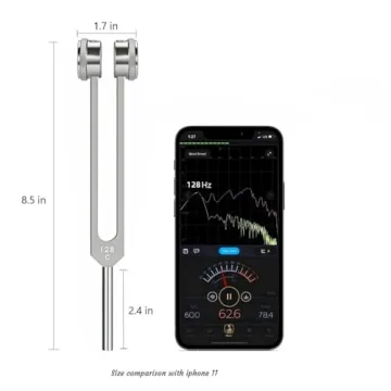 Vemise 128 Hz Tuning Fork Set for Mindful Meditation